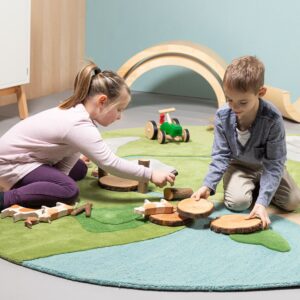 Durable play carpet for active play in classrooms and educational settings